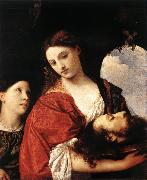TIZIANO Vecellio Judith with the Head of Holofernes qrt oil